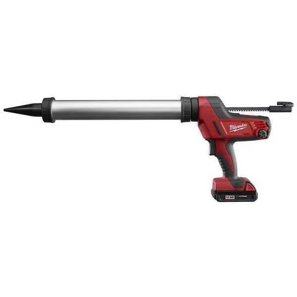 M18 Cordless 20-oz Aluminum Barrel Caulk and Adhesive Gun Kit, Milwaukee Tool, Mfr#: 2642-21CT