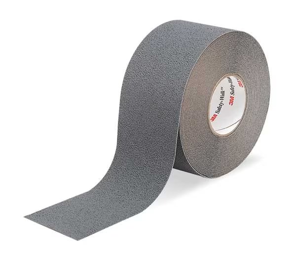 Anti-Slip Tape, Gray, 4 in x 60 ft., 3M, Mfr#: 370-4X60