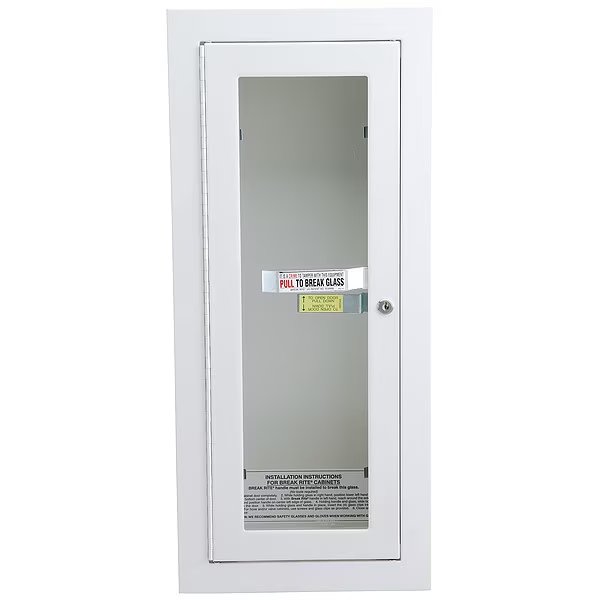 Fire Extinguisher Cabinet, Semi Recessed, 26 3/4 in Height, 10 lb, Alta, Mfr#: 7022-B