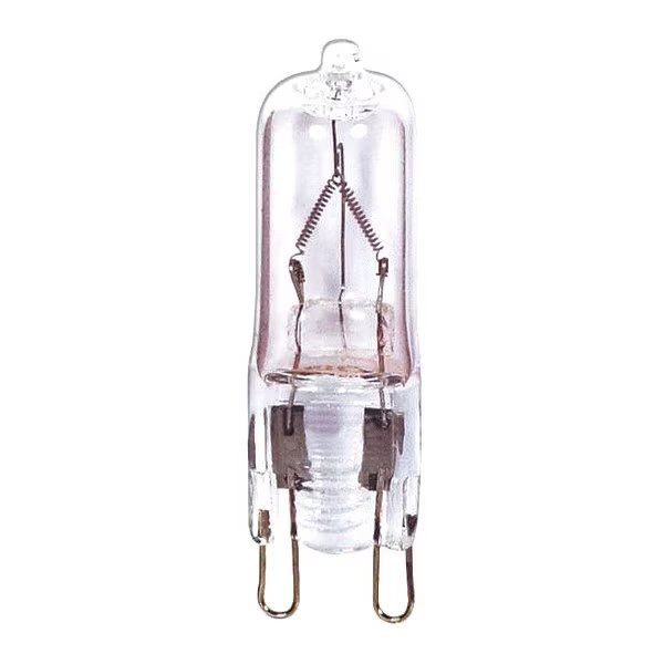 20W T4 Halogen Light Bulb - G9 Double Loop Base - Clear Finish, Satco, Mfr#: S4614