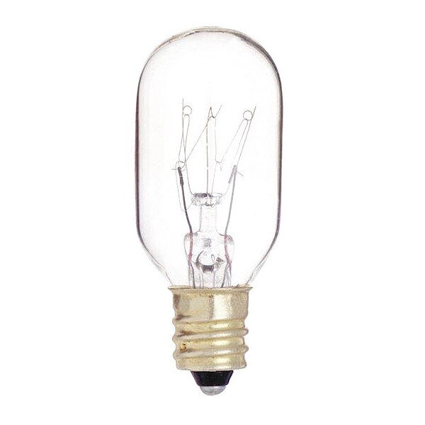 Bulb, Incandescent, 25W, T8, Candelabra Base, Sign & Indicator, 10PK, Satco, Mfr#: S3907