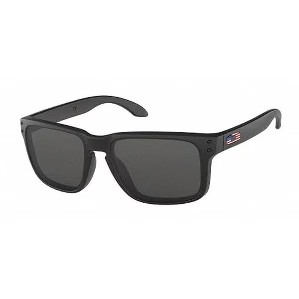 SI Holbrook USA Flag Matt BLK w/ Grey, Oakley, Mfr#: OO9102-E655