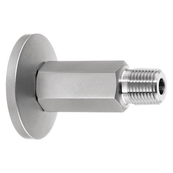 Vacuum Fitting, Straight Adapter, 1-1/2" Tube x 1/4" NPT Male, Usa Industrials, Mfr#: ZUSA-TF-VAC-6