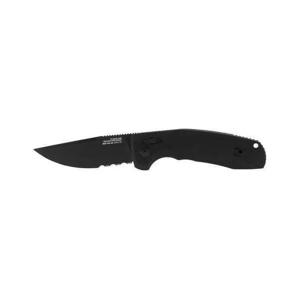 Utility Knife, Serrated, 3-3/8" Blade L, Sog, Mfr#: 15-38-02-57