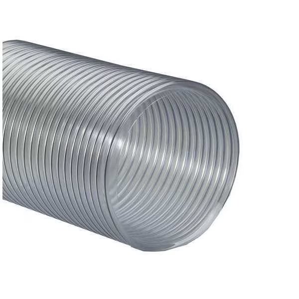 Ducting Hose, 25 ft L, Clear, Flexaust Co, Mfr#: 8061080025