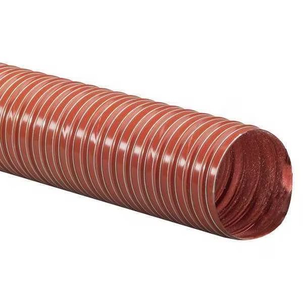Ducting Hose, 12 ft L, Red, Flexaust Co, Mfr#: 2650200012
