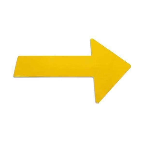 Floor marking, Yellow, 10x15in, Arrow, PK20, Mighty Line, Mfr#: ARROW15Y