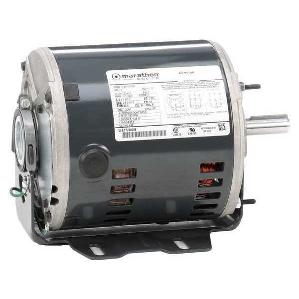 3-Phase HVAC/R Motor, 1/2 HP, 56 Frame, 208-230/460V AC Voltage, 1,725 Nameplate RPM, Marathon Motors, Mfr#: 5K42HN4089
