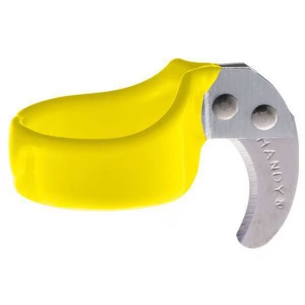 Ring Knife, Blade Safety, Steel Blade, PK12, Handy, Mfr#: O-V-Yellow-6
