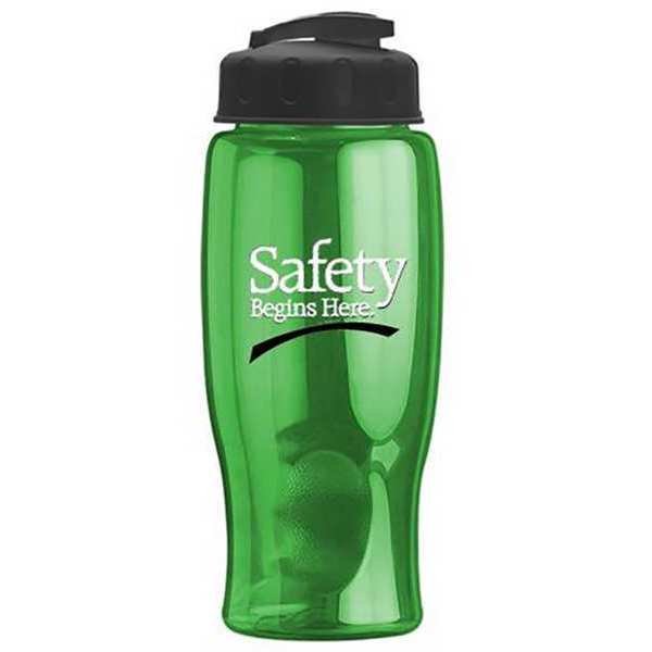 Water Bottle, 27oz., Green, Quality Resource Group, Mfr#: TB27UCF