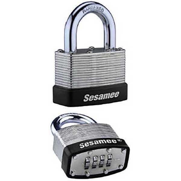 Combination Padlock, 4 Numbers, Sesamee, Mfr#: 437L