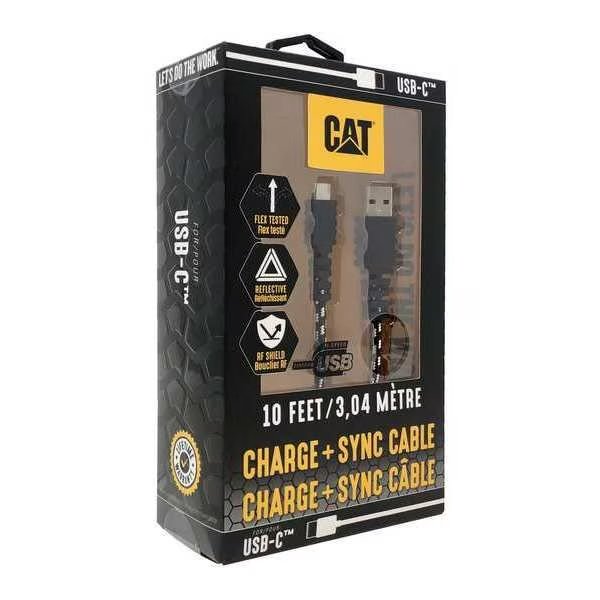 USB Charging Cable, 10 ft, Cat, Mfr#: CAT-USB-USBC