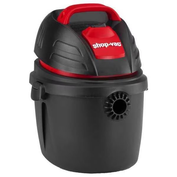 Shop Vacuum, 2 1/2 gal Tank Size, 1 1/4 in Vacuum Hose Dia., Plastic, Shop-Vac, Mfr#: 9303511