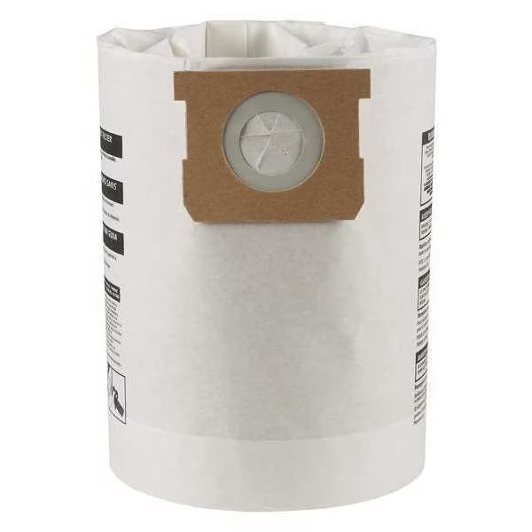 Vacuum Bags, Non-Reusable, Dry, Paper, PK3, Shop-Vac, Mfr#: 9066233
