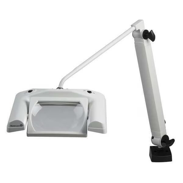 Inspection LED Magnifier, Glass, 12 W, Waldmann, Mfr#: 113460005