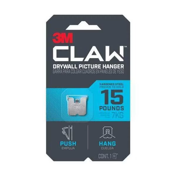 Drywall Picture Hanger, 1 Number of Hooks, 3M, Mfr#: 3PH15-1ES