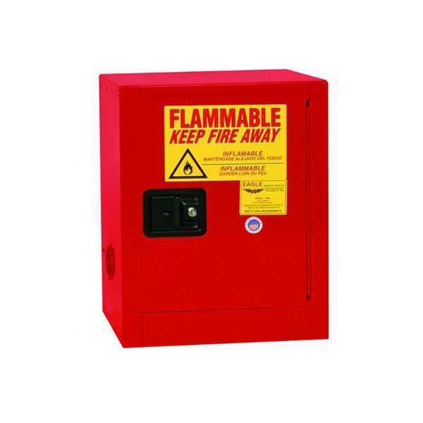 Flammables Safety Cabinet, Red, Eagle, Mfr#: 1904XRED
