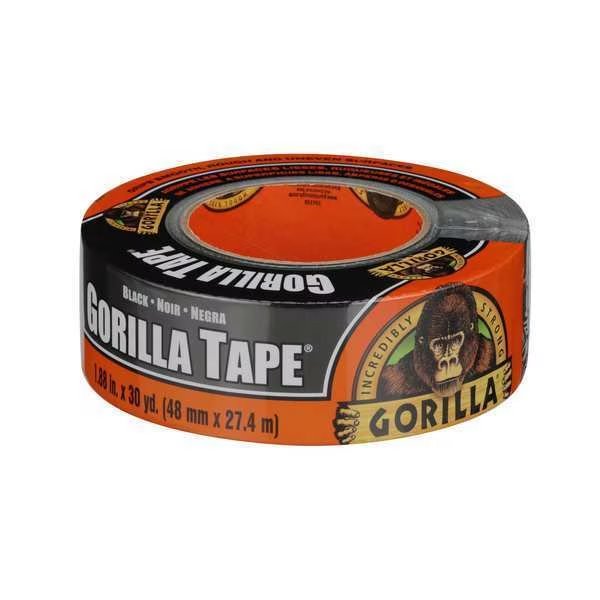 Heavy Duty Duct Tape, 1 7/8 in W x 30 yd L, Black, 1 PK, Gorilla Glue, Mfr#: 105629
