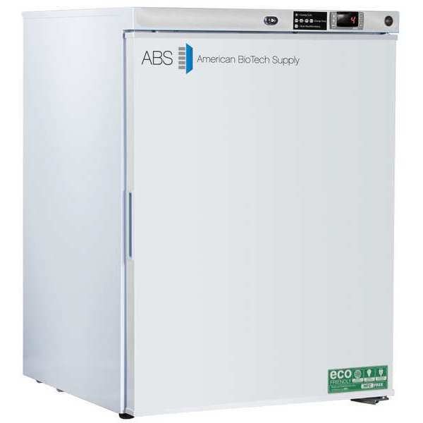 Refrigerator, 5.2 cu ft, 32-1/8"H, 23-3/4"W, American Biotech Supply, Mfr#: ABT-HC-UCFS-0504