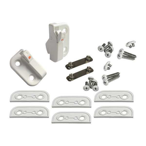 Window Opening Control Device, 1-3/4 in L, Invid Tech, Mfr#: 1775FM-224.005