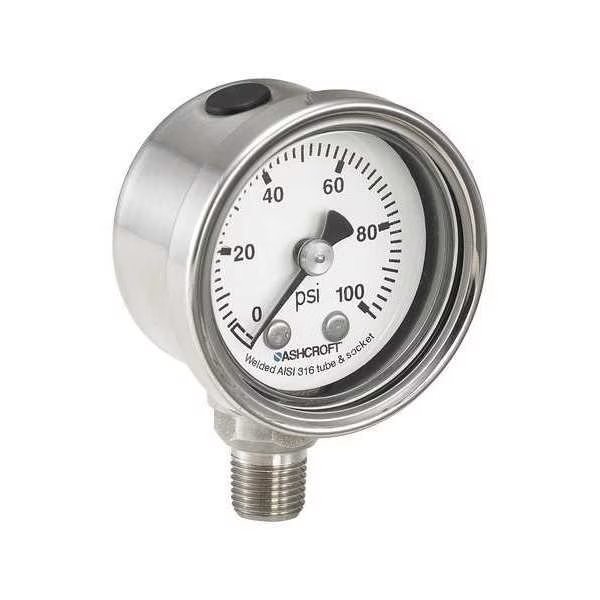 Pressure Gauge, Ashcroft, Mfr#: 401008S01L100#
