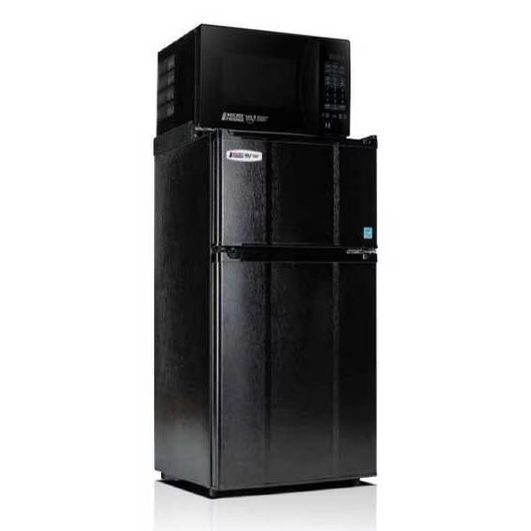 Refrigerator/Freezer/Microwave, 44" H, Blk, Microfridge, Mfr#: 3.1MF7-7B1X