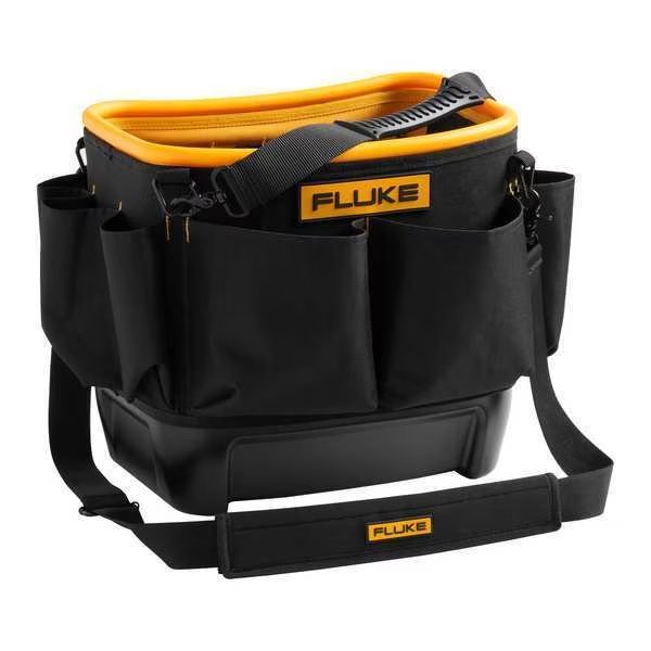 Tool Bucket, Black/Yellow, Synthetic, Fluke, Mfr#: TB25