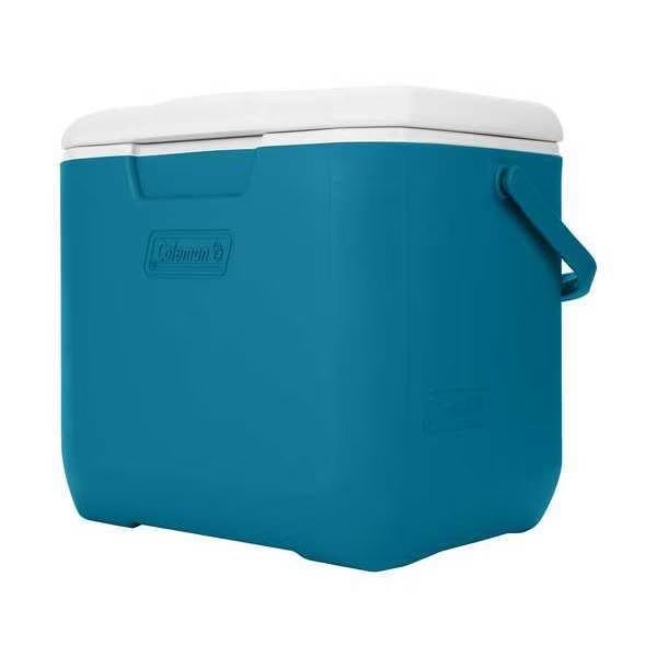 Personal Cooler, 30 qt, Plastic, Blue/White, Coleman, Mfr#: 2160830
