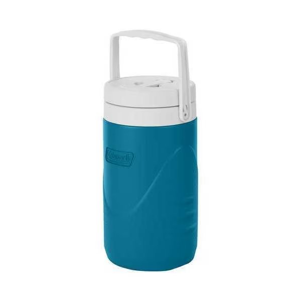 Beverage Jug, Plastic, Blue/White, 1 gal, Coleman, Mfr#: 2158645