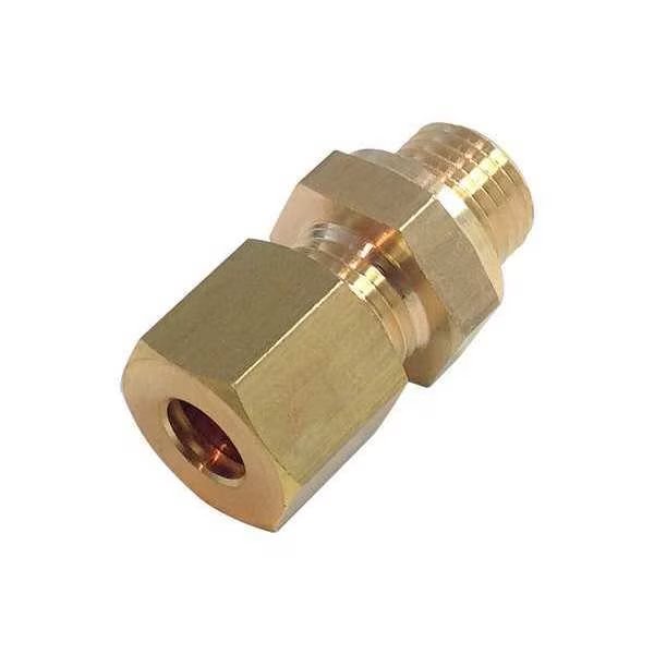 Brass Metric Compression Fitting, Legris, Mfr#: 0101 14 78