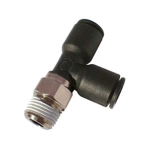 Push-to-Connect, Threaded Fractional Push-to-Connect Fitting, Nylon, Black, Legris, Mfr#: 3103 55 11