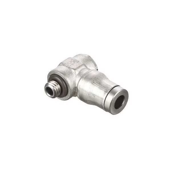 Metric All Metal Push-to-Connect Fitting, Brass, Silver, Legris, Mfr#: 3618 06 13