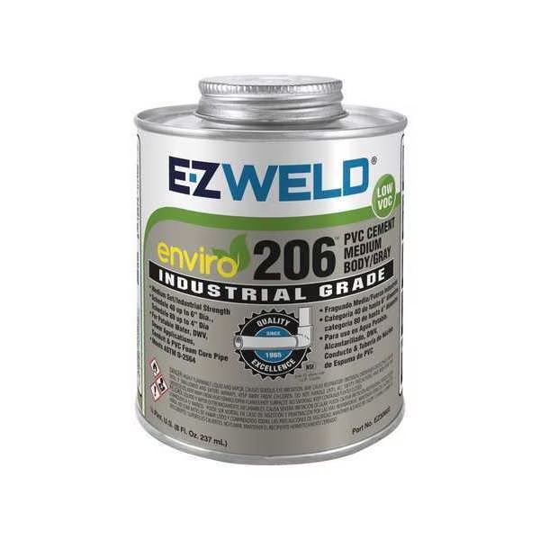 Pipe Cement, 8 fl oz, Gray, Ez Weld, Mfr#: EZ30602N