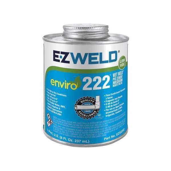 Pipe Cement, 8 fl oz, Blue, Ez Weld, Mfr#: EZ32202N