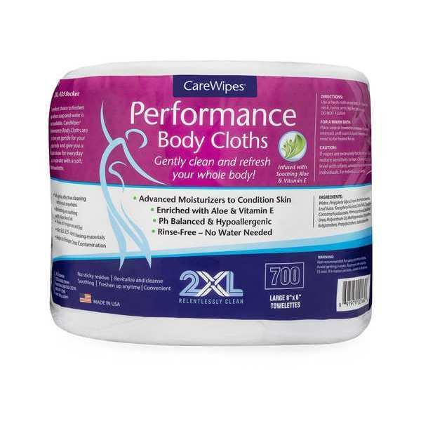 Body Wipes, , 8 inL, 6 inW, PK2, 2Xl, Mfr#: 2XL436