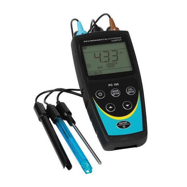 Multiparameter Meter, LCD, AA Batteries, Oakton, Mfr#: 3561345