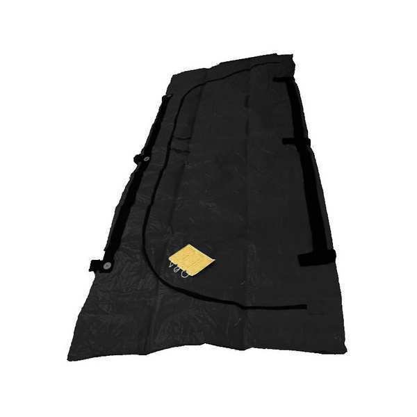 Cadaver Bag, Vinyl, 92-1/2" L, 36" W, Black, Fsi, Mfr#: F-DISFEMA-B