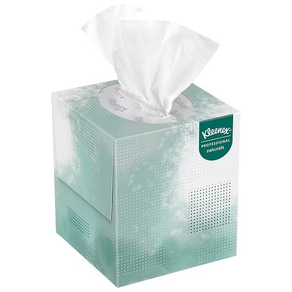 Naturals, 2 Ply Facial Tissue, 36 Boxes, 90 Sheets per Box, Kimberly-Clark Professional, Mfr#: 21272