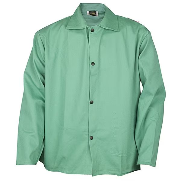 Welding Jacket, Cotton, Green, S, Tillman, Mfr#: 623036S