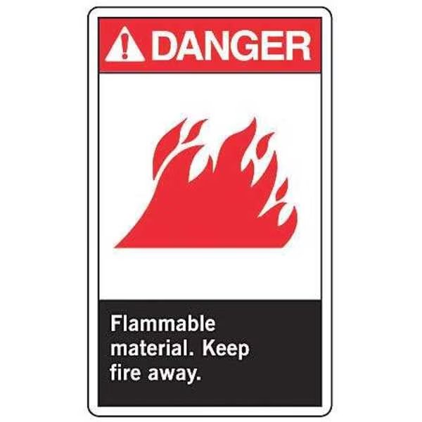 Label, 5 in H, 3 1/2 in W, Vinyl, Vertical Rectangle, English, LCHL001VSP, Accuform, Mfr#: LCHL001VSP