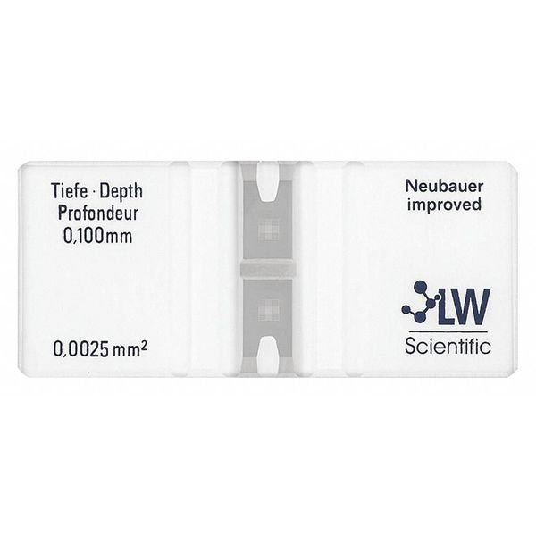 Hemacytometer, Two Counting Areas, Lw Scientific, Mfr#: CTL-HEMM-GLDR