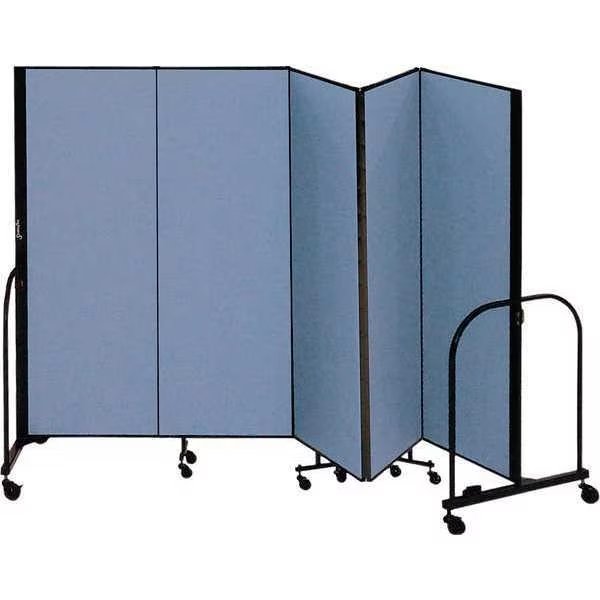 Partition, 9 Ft 5 In W x 6 Ft H, Blue, Screenflex, Mfr#: CFSL605-DB