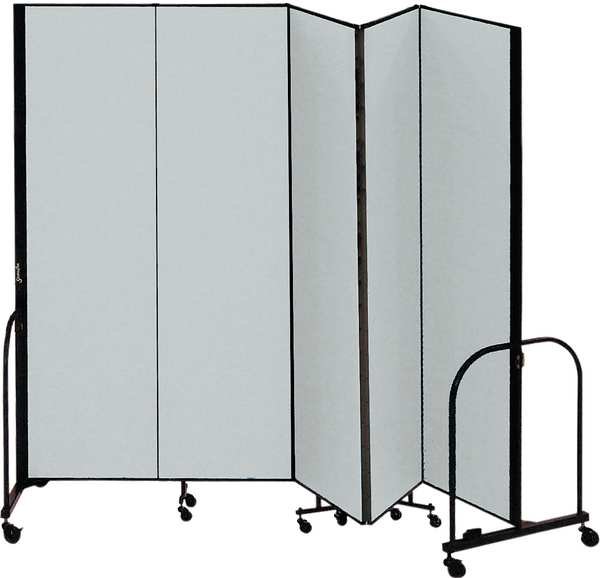Partition, 9 Ft 5 In W x 6 Ft H, Gray, Screenflex, Mfr#: CFSL605-DG
