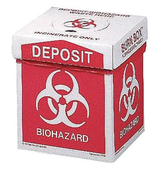 Biohazard Burn Box, 12 In. H, 8 In. W, PK6, EnjoyTool Select, Mfr#: 17-789