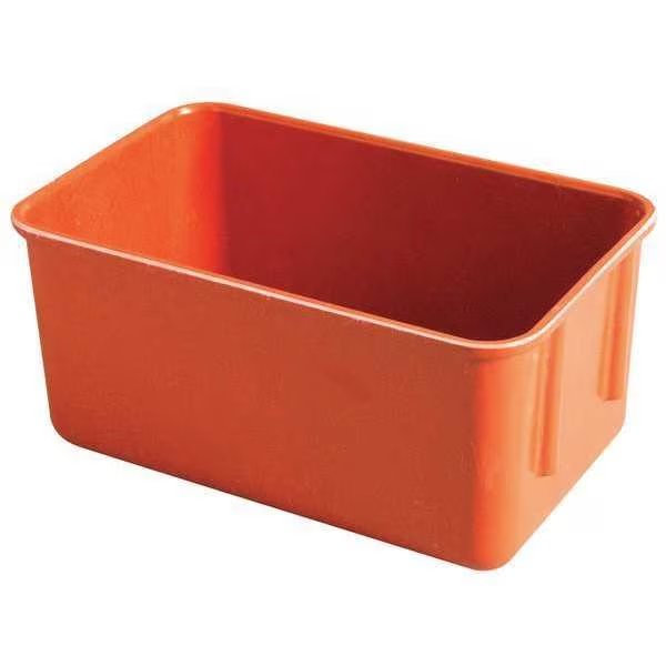 Nesting Container, Red, Fiberglass Reinforced Composite, 9 3/4 in L, 6 1/8 in W, 4 1/2 in H, Molded Fiberglass, Mfr#: 9261085280