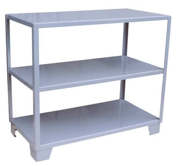 Metal Shelving Unit, 18"D x 48"W x 45"H, 3 Shelves, Steel, Jamco, Mfr#: WL148GP