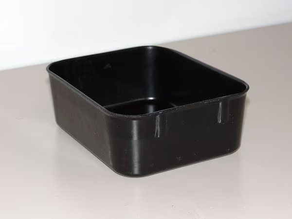 Nesting Container, Black, Fiberglass Reinforced Composite, 6 1/8 in L, 4 7/8 in W, 2 1/8 in H, Molded Fiberglass, Mfr#: 9211085118