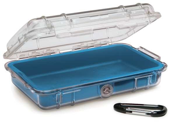 Micro Case, Blue, 7-1/2"Hx5-1/16"Wx2-1/8"D, Pelican, Mfr#: 1040
