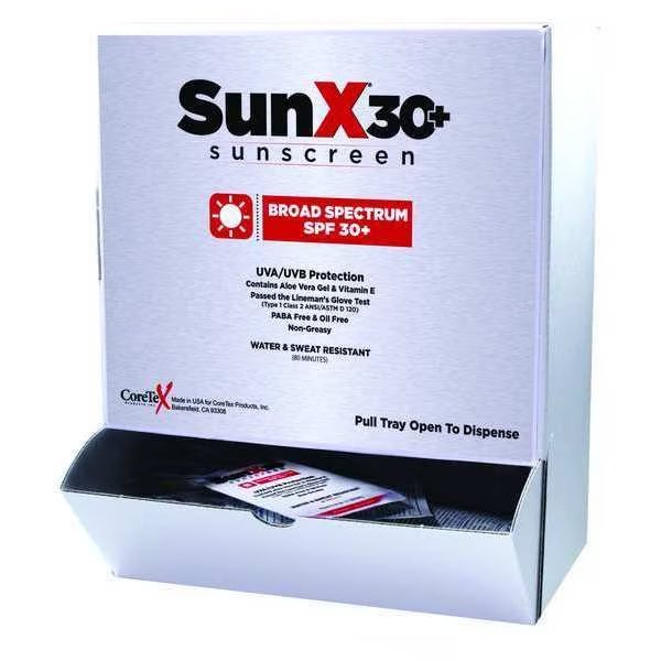 Sunscreen, Box, 1/4 oz., PK50, Sunx, Mfr#: 18-350
