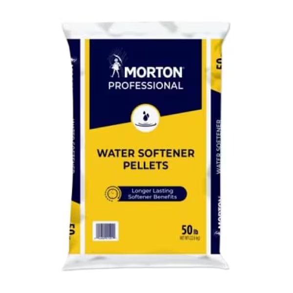 Water Softener Salt, Bag, 50 lb, Morton Salt, Mfr#: F125010000G